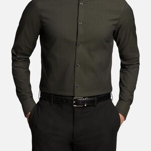 Calvin Klein Dark Green Dress Shirt